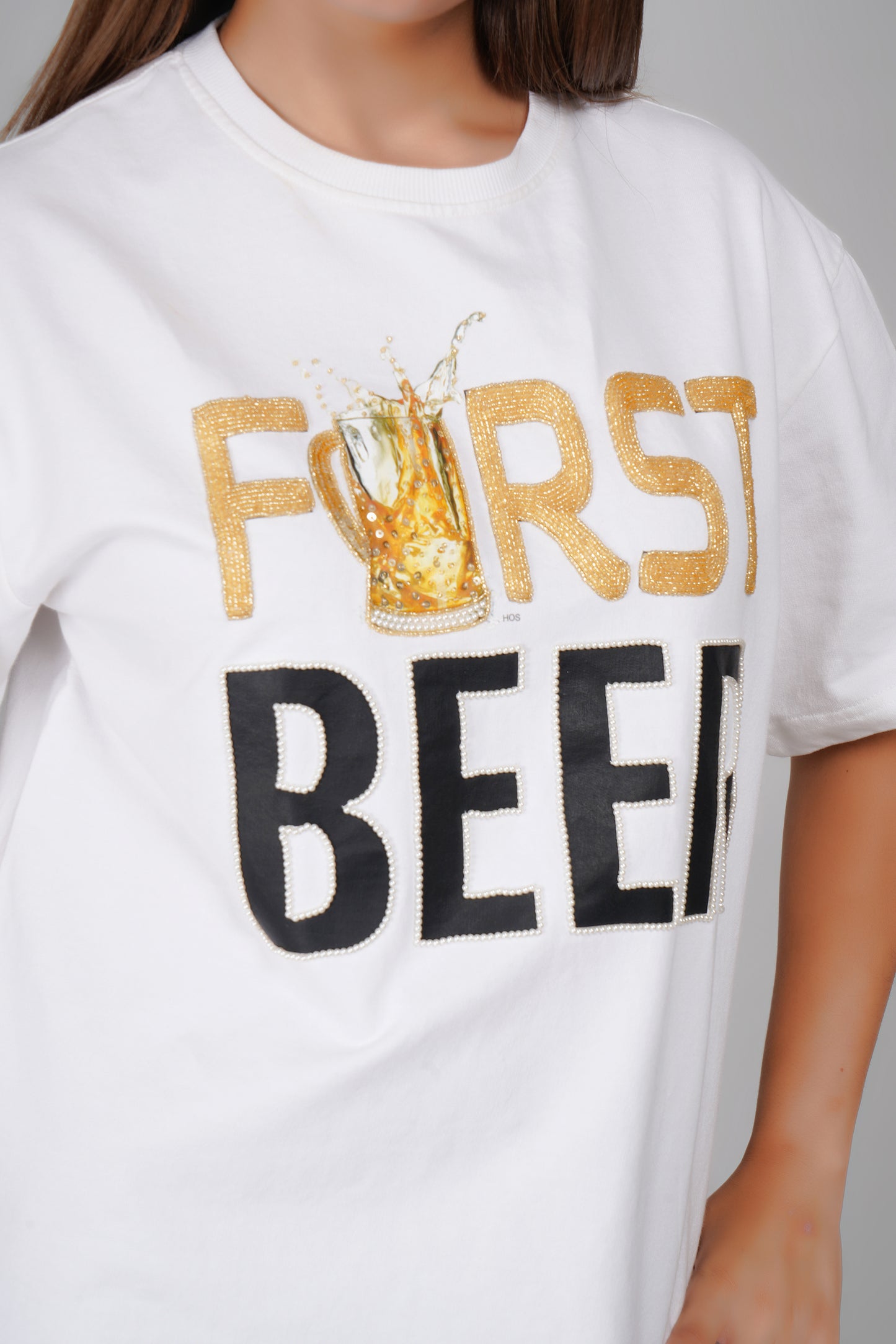 First Beer Premium Unisex Oversized T-shirts