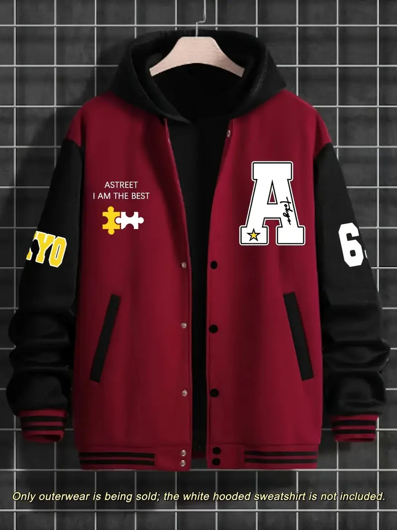Custom Varsity Jacket – Personalized Letterman Jacket with Name, Logo, or Team Design – Unisex Sportswear for Men & Women (MOQ 10PCS)