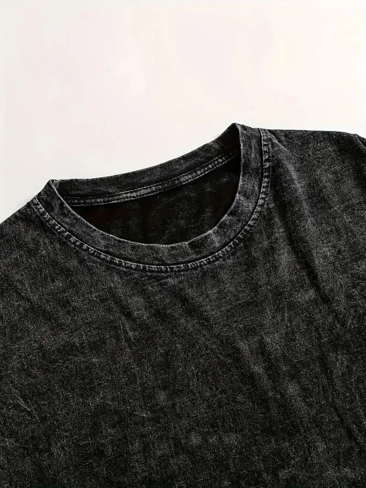 StreetCore Acid Wash Drop Shoulder T-Shirt