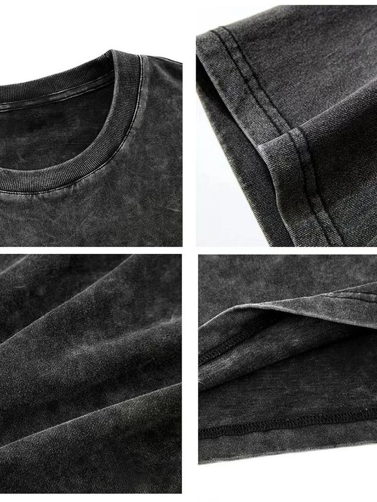 StreetCore Acid Wash Drop Shoulder T-Shirt