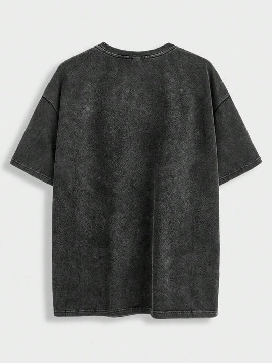 StreetCore Acid Wash Drop Shoulder T-Shirt