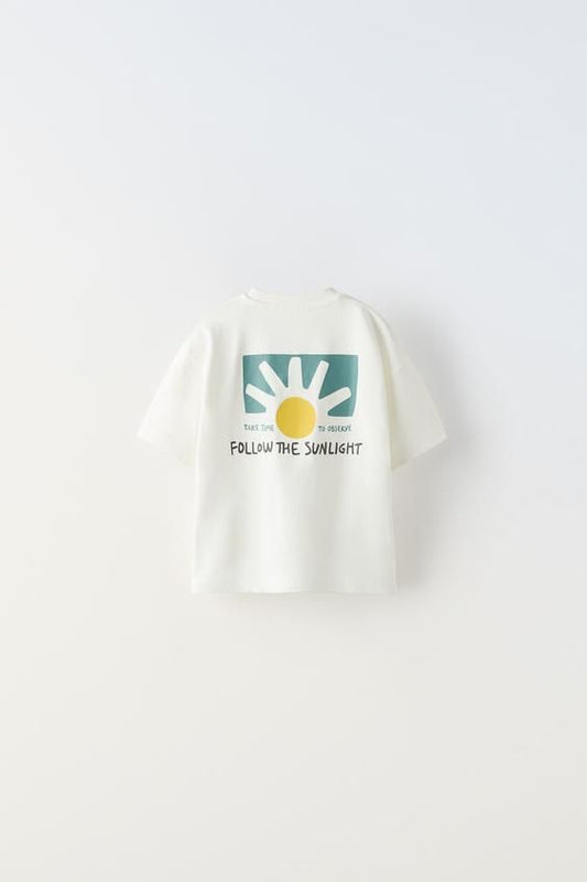 Relaxed Fit Cotton Tee – Sunlight Inspired