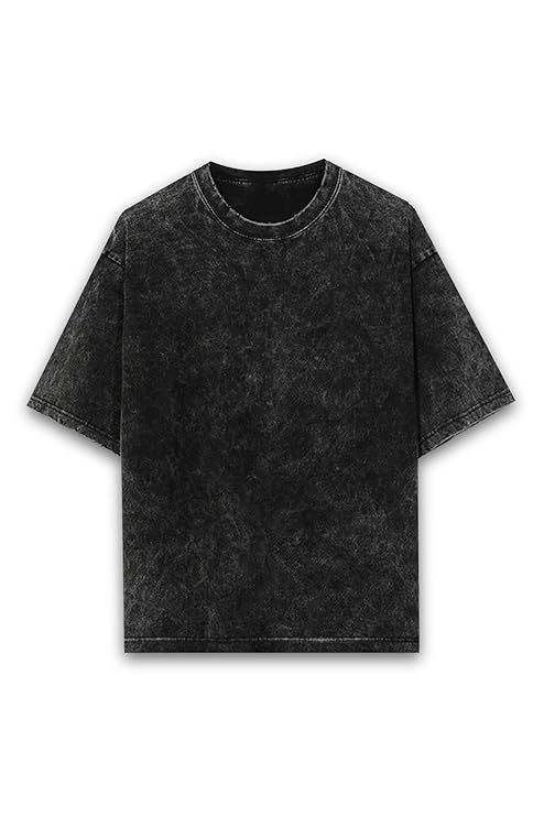 StreetCore Acid Wash Drop Shoulder T-Shirt